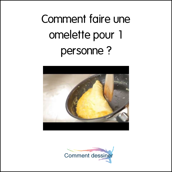 Comment faire une omelette pour 1 personne